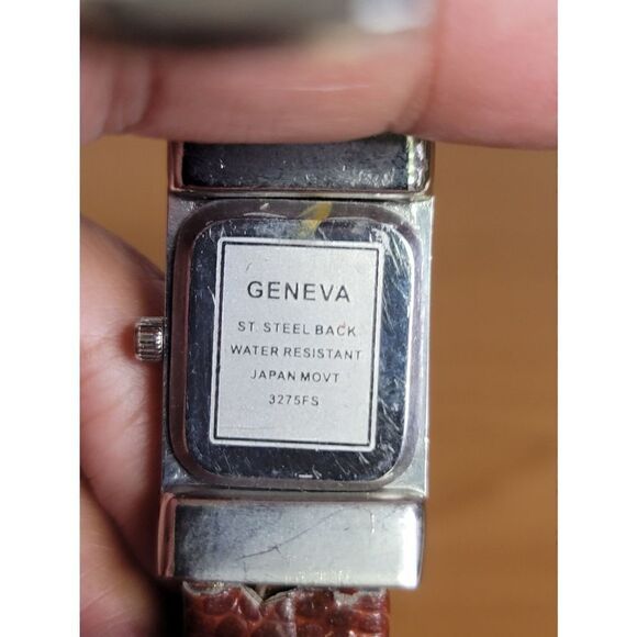 Brown Geneva Quartz  Cuff Band Watch - Picture 4 of 6